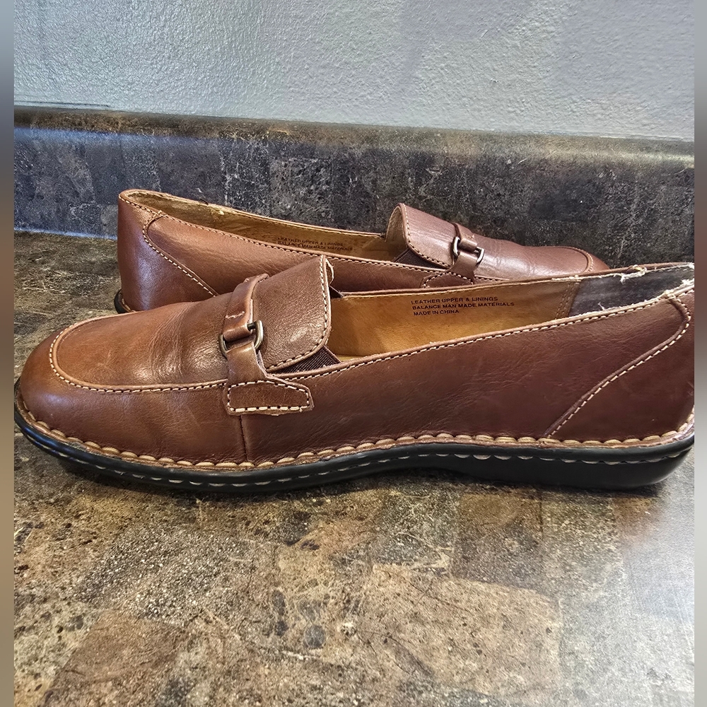 Born Brown Leather Loafers - Picture 6 of 7